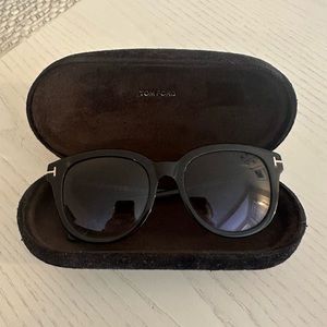 Tom Ford Olivia 54mm Gradient Round Sunglasses